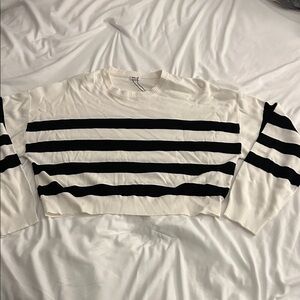 Garage Cream and Black Sweater